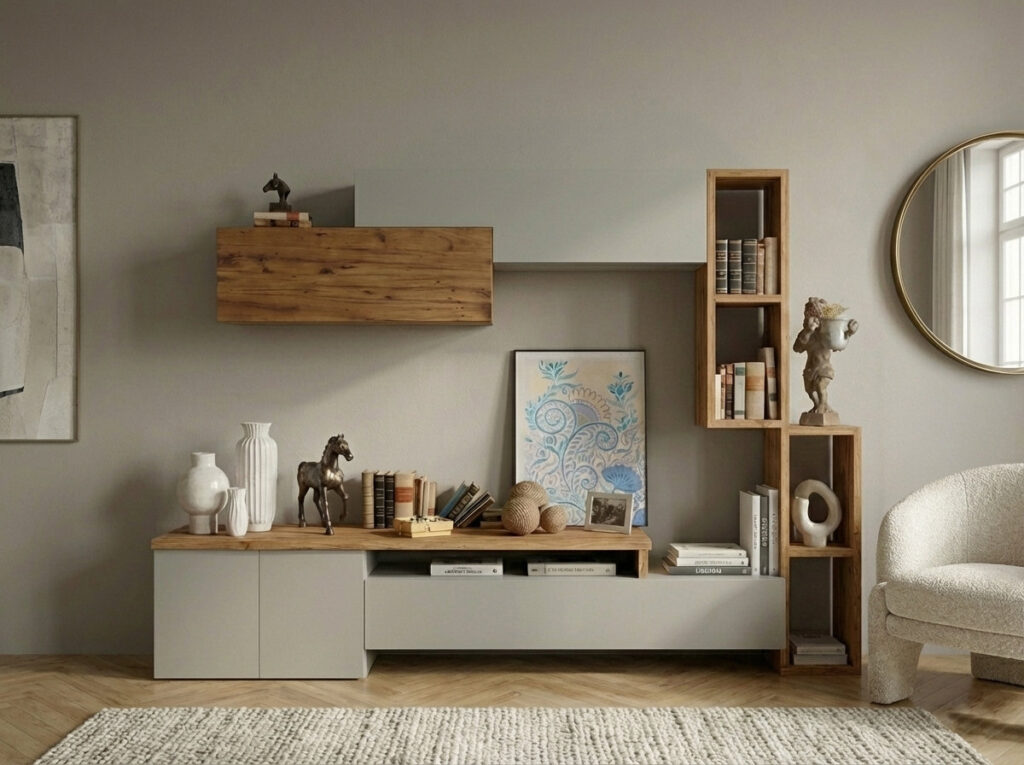 mobile rovea con ante in legno antico certificato